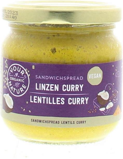 Sandwichspread linzencurry - calories, carbs, nutrition