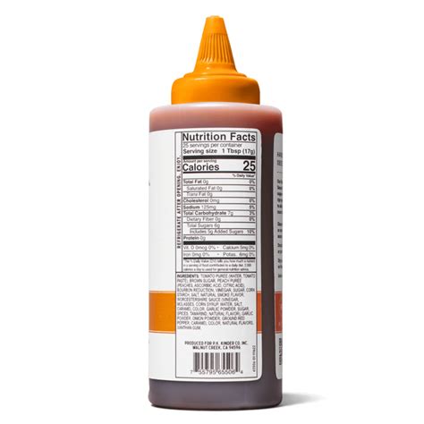 Sauce BBQ Bourbon 1 oz Ladle - calories, carbs, nutrition