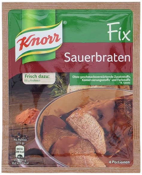 Sauerbraten - calories, carbs, nutrition