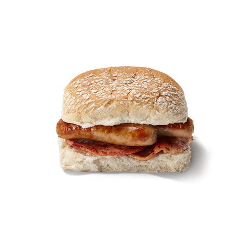 Sausage & Bacon Sandwich - calories, carbs, nutrition