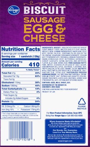 Sausage Egg Cheese Biscuit (17350.1) - calories, carbs, nutrition