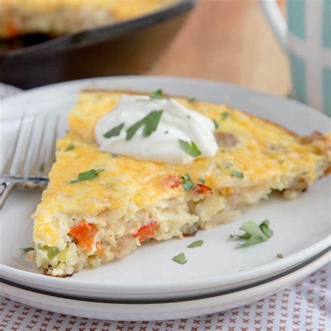 Sausage & Hash Brown Frittata - calories, carbs, nutrition