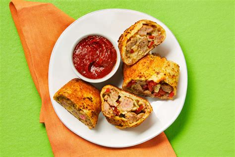 Sausage & Pepper Mini-Stromboli - calories, carbs, nutrition