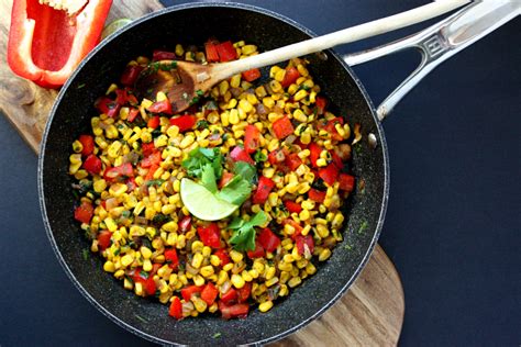 Sauteed Sweet Corn and Roasted Peppers - calories, carbs, nutrition