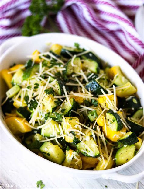 Sauteed Zucchini & Yellow Squash - calories, carbs, nutrition