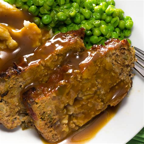 Savannah Meat Loaf w/Creamy Pepper Gravy - calories, carbs, nutrition