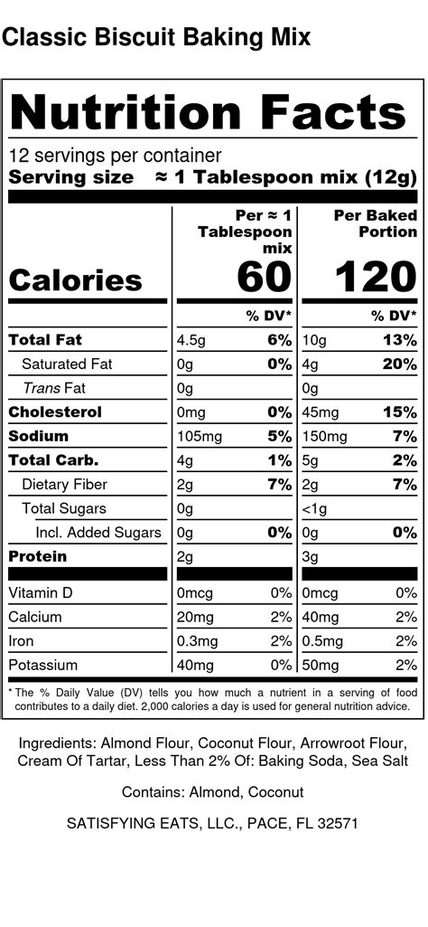 Scone Vegetable Garden Biscuit Mix #12 Scoop - calories, carbs, nutrition