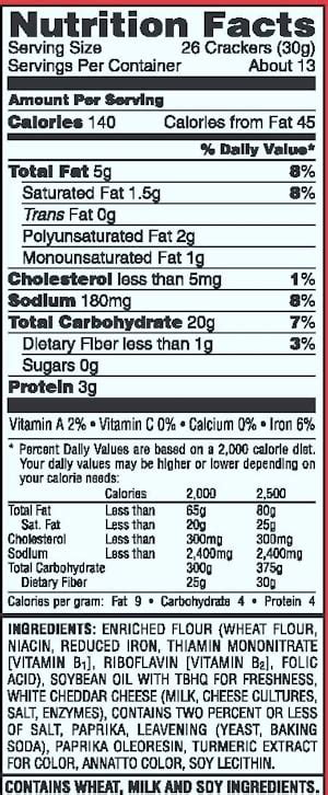 Scrabble Junior - calories, carbs, nutrition