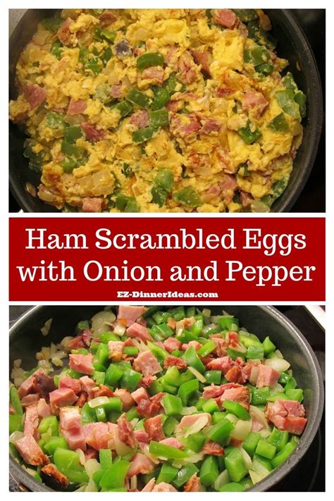 Scrambled Eggs with Ham, Onion & Peppers - calories, carbs, nutrition