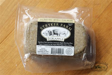 Scrapple Pork Sliced 3/8" 1 EA - calories, carbs, nutrition