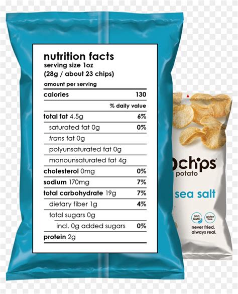 Sea Salt Chips - calories, carbs, nutrition