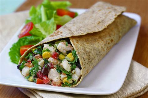 Seafood Salad Wrap - calories, carbs, nutrition
