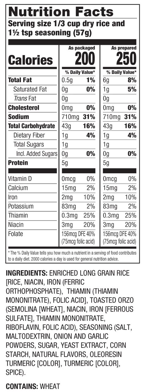Seasoned Rice Pilaf - calories, carbs, nutrition