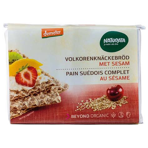 Sesam knackebrod volkoren - calories, carbs, nutrition