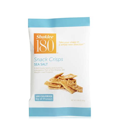 Shaklee 180 Snack Crisps, Sea Salt - calories, carbs, nutrition