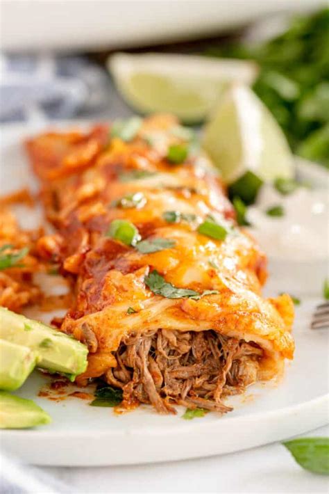 Shredded Beef Enchiladas - calories, carbs, nutrition