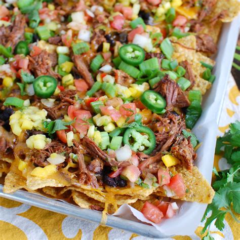 Shredded Beef Nachos - calories, carbs, nutrition