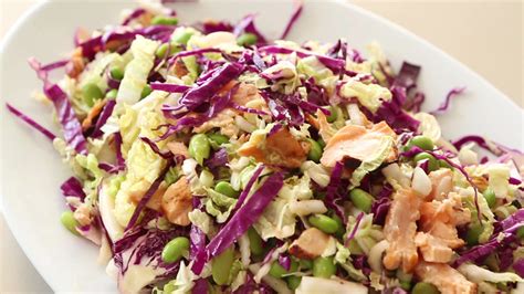 Shredded Cabbage and Salmon Salad - calories, carbs, nutrition