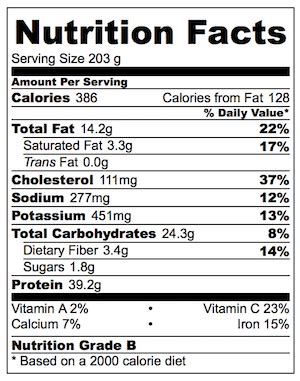 Shredded Chicken Taco - calories, carbs, nutrition