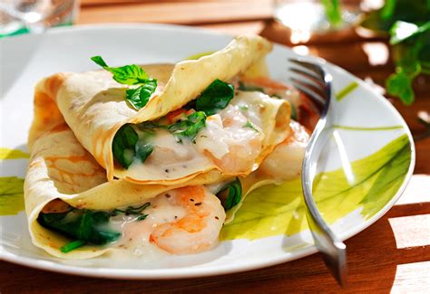 Shrimp and Melted Leek Crepe - calories, carbs, nutrition