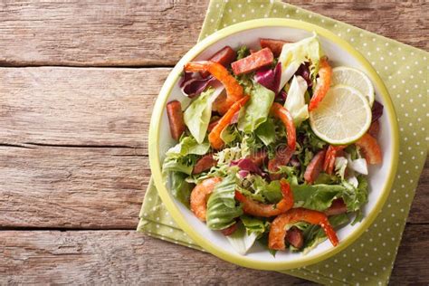 Shrimp & Chorizo Sausage Salad - calories, carbs, nutrition