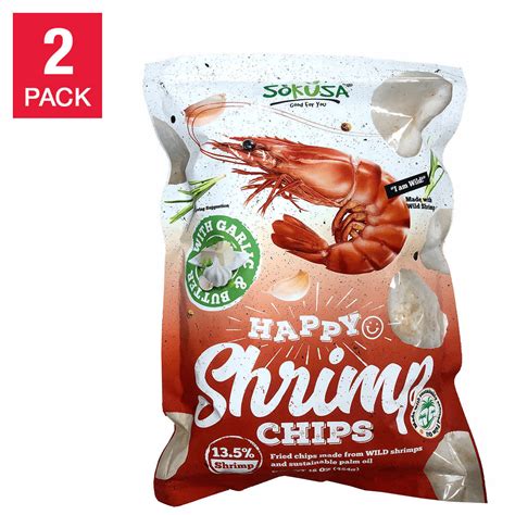 Shrimp Flavored Chips Hot Garlic - calories, carbs, nutrition