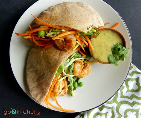 Shrimp Salad Sandwich on Pita - calories, carbs, nutrition