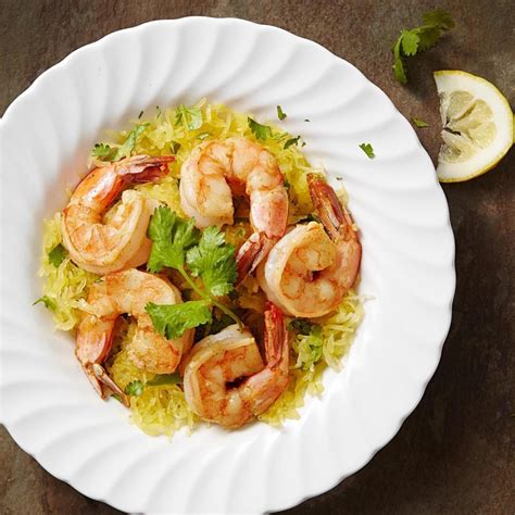 Shrimp Spiedini, Spaghetti and Squash - calories, carbs, nutrition