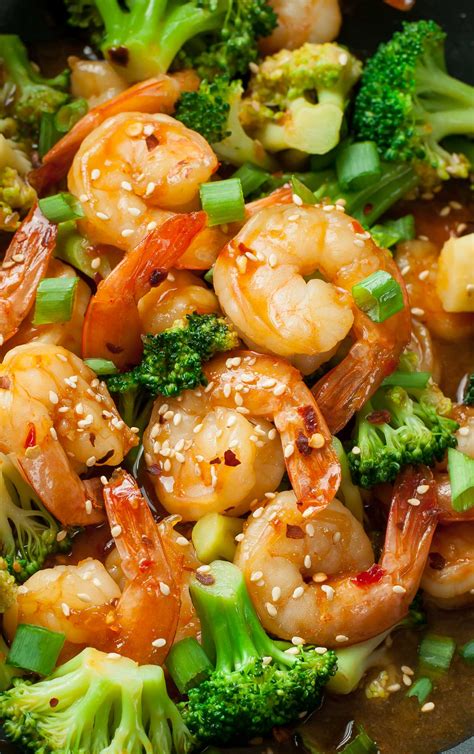 Shrimp with Broccoli - calories, carbs, nutrition