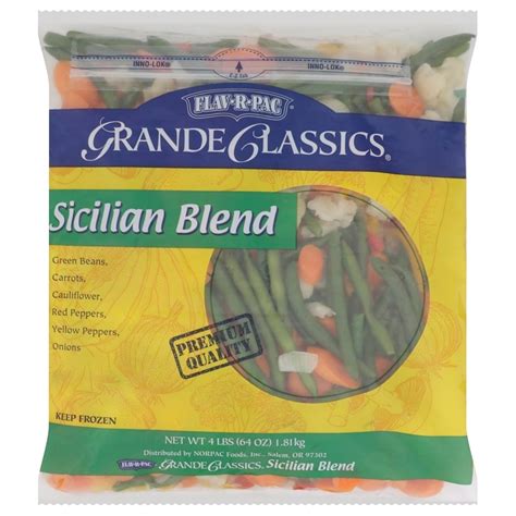 Sicilian Blend Vegetables - calories, carbs, nutrition