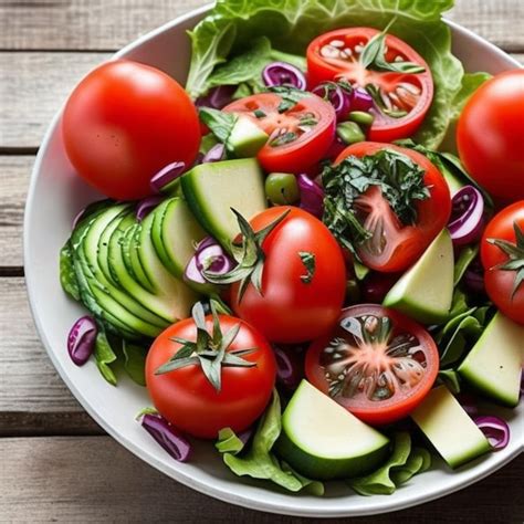 Side Salad Garden Tomatoes & Cucumbers - calories, carbs, nutrition