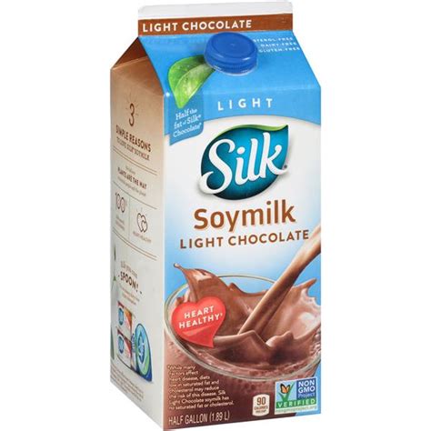 SILK Light Chocolate, soymilk - calories, carbs, nutrition