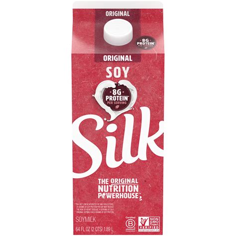 SILK Plain, soymilk - calories, carbs, nutrition