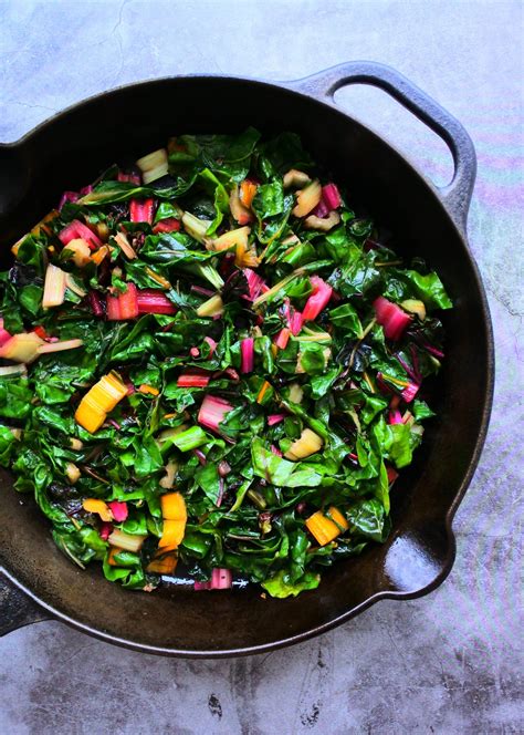 Simply Sauteed Rainbow Swiss Chard - calories, carbs, nutrition