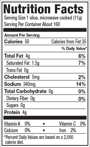 Sliced Bacon (608.10) - calories, carbs, nutrition