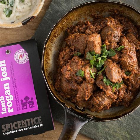 Slow Cooked Tender Pieces of Lamb in an Authentic Rogan Josh Sauce - calories, carbs, nutrition