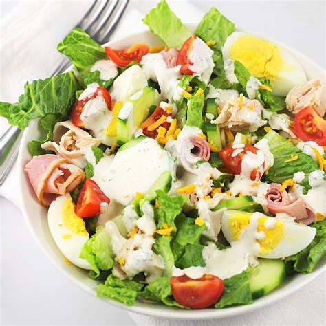 Small Chef Salad w/Ranch Dressing - calories, carbs, nutrition