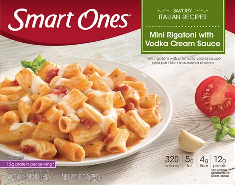 Smart One Mini Rigatoni with Vodka Cream Sauce - calories, carbs, nutrition