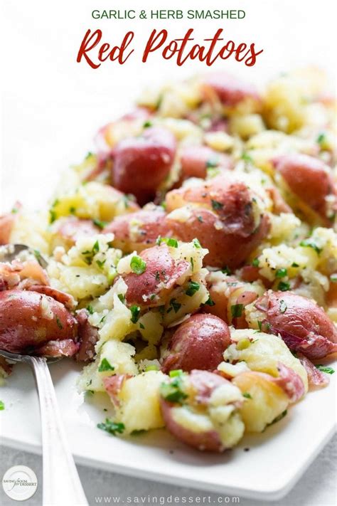 Smashed Red Bliss Potatoes with Herbs - calories, carbs, nutrition