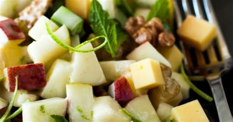 Smoked Cheddar Waldorf Salad - calories, carbs, nutrition