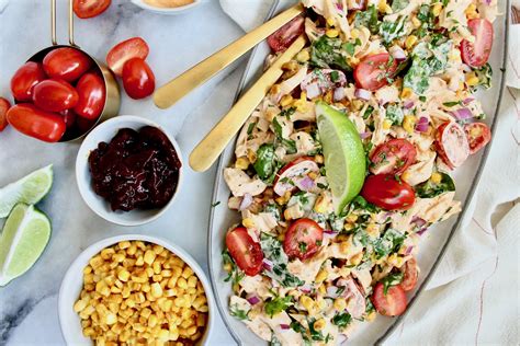 Smoked Chicken and Corn Salad with Chipotle Biscuits - calories, carbs, nutrition