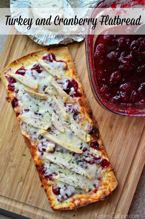 Smoked Turkey Cranberry Flatbread - calories, carbs, nutrition