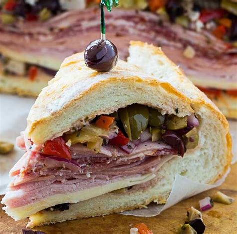 Smoked Turkey Muffaletta - calories, carbs, nutrition