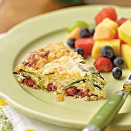 Smoked Turkey & Spinach Quiche - calories, carbs, nutrition