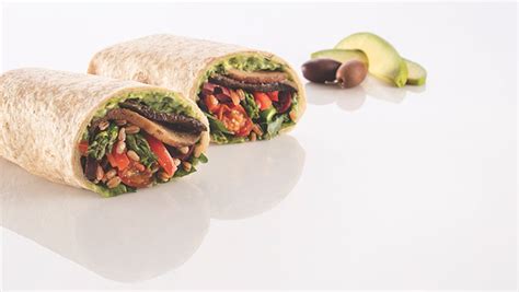 Smoky Portobello, Asparagus & Farro Wrap - calories, carbs, nutrition