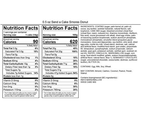 Smores Donut - calories, carbs, nutrition