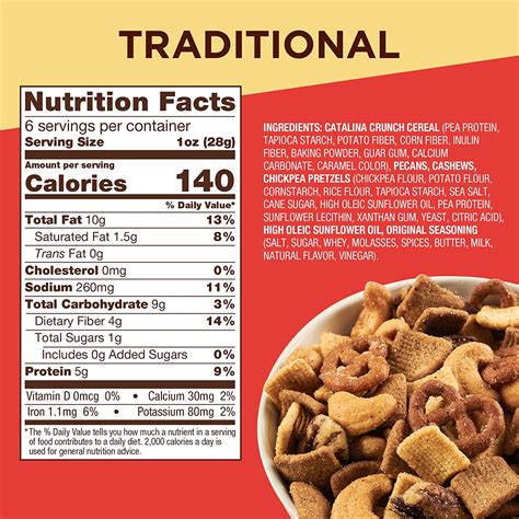 Snack Mix - calories, carbs, nutrition