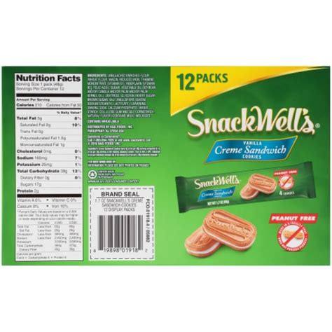 Snack Well's Creme Sandwich Cookies - calories, carbs, nutrition