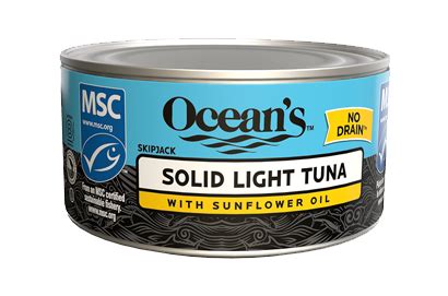 Solid Light Tuna (No Drain) - calories, carbs, nutrition