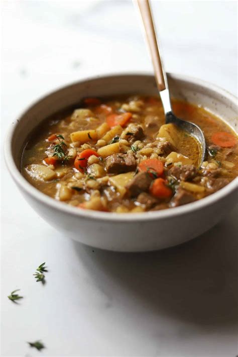 Soup Beef Barley & Onion 12 oz - calories, carbs, nutrition